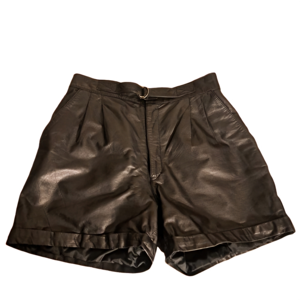 Anthony Michael Genuine Leather Shorts